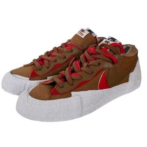 Nike x Sacai Blazer Low ‘British Tan/University Red’ Sneakers - Men’s Size 9.5